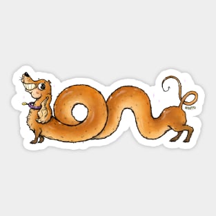 Mr. Noodle the Long Dachshund Sticker